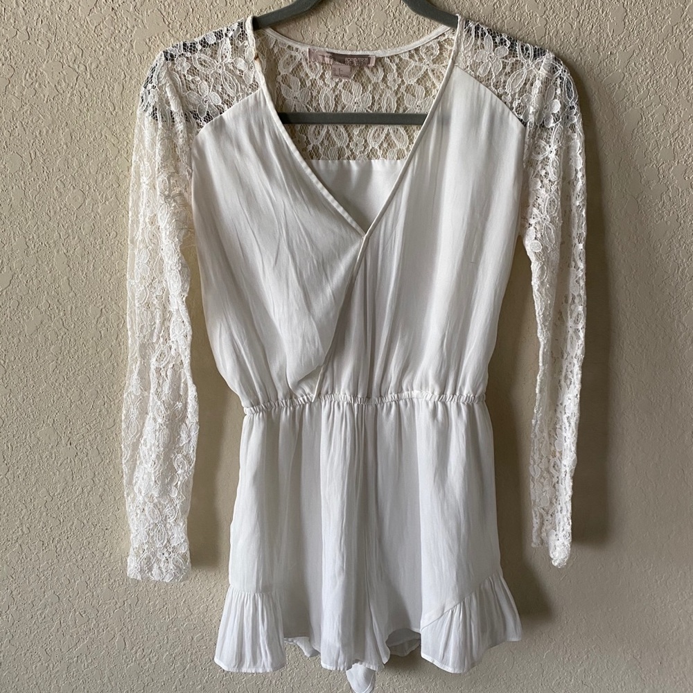 White Lace Romper